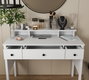 Hanah Home FRN-20083 Mesa de Maquillaje Madera y Blanco
